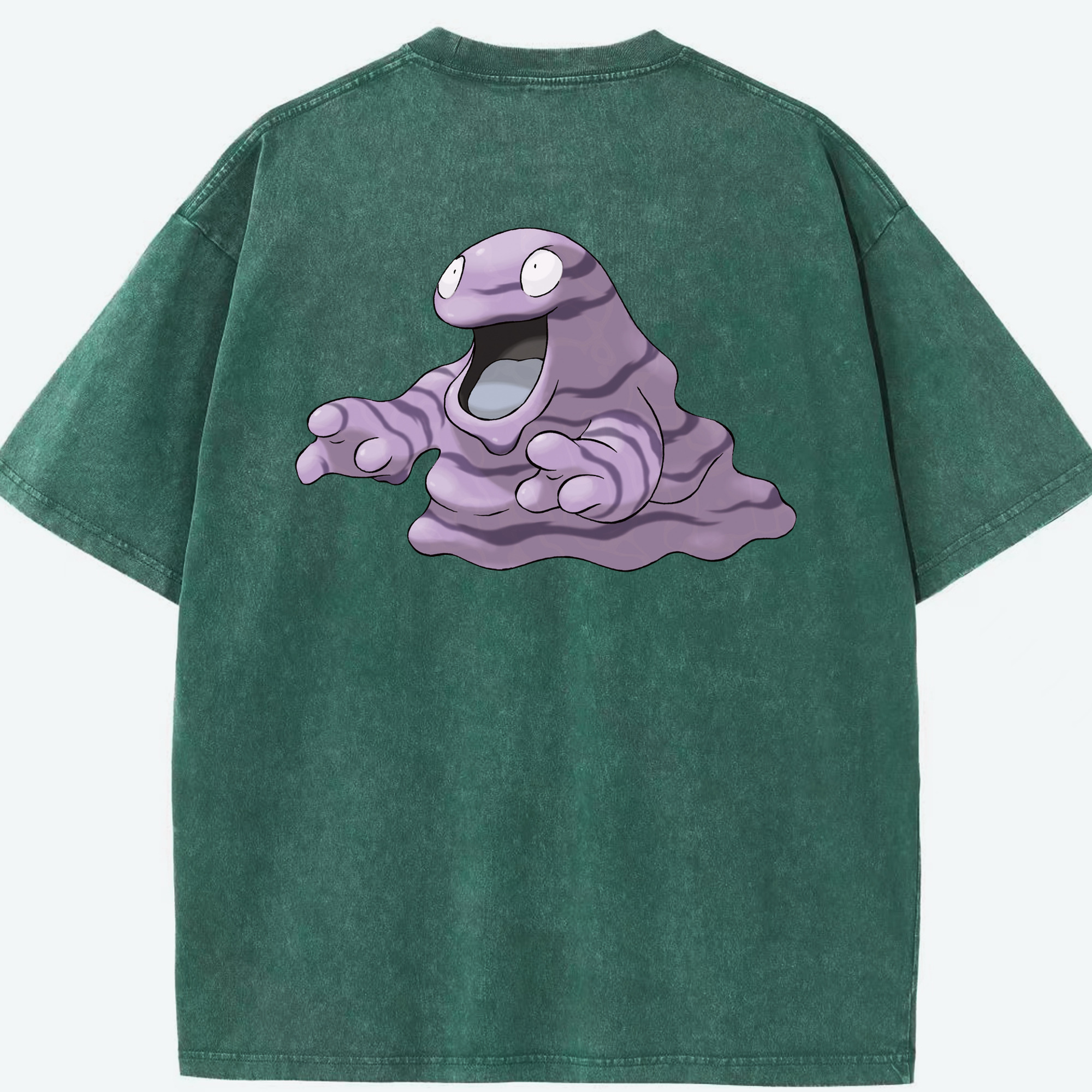 （画像用） ポケットモンスター Pokémon 綿100% ヴィンテージ風 半袖Tシャツ（背面プリント）